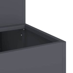 Γλάστρα Κήπου Ανθρακί 100 x 60 x 45 εκ Ψυχρής έλασης χάλυβας