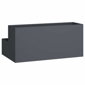 Γλάστρα Κήπου Ανθρακί 100 x 60 x 45 εκ Ψυχρής έλασης χάλυβας