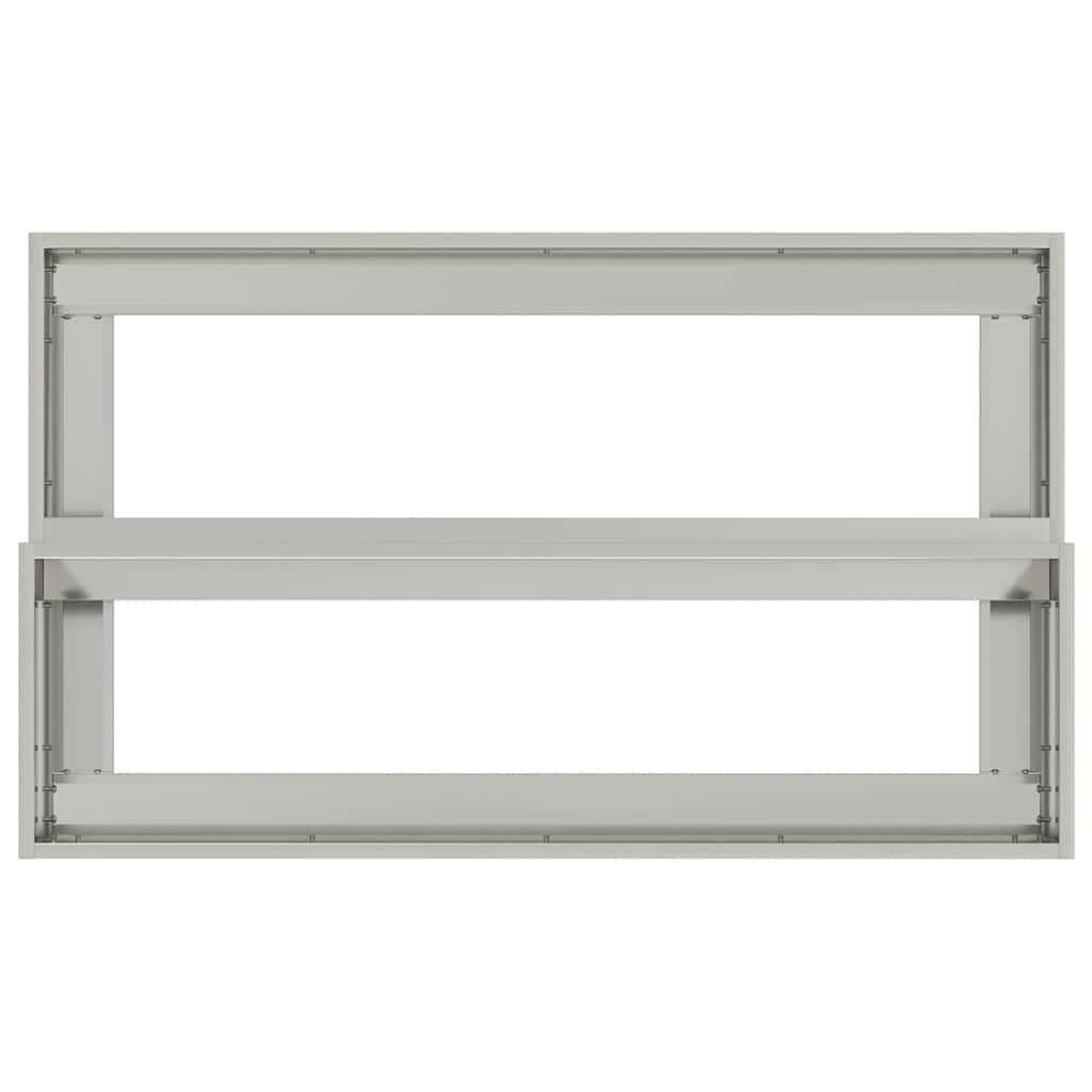 Γλάστρα Κήπου Ασημί 100 x 60 x 45 εκ Επικαλυμμένος Χάλυβας