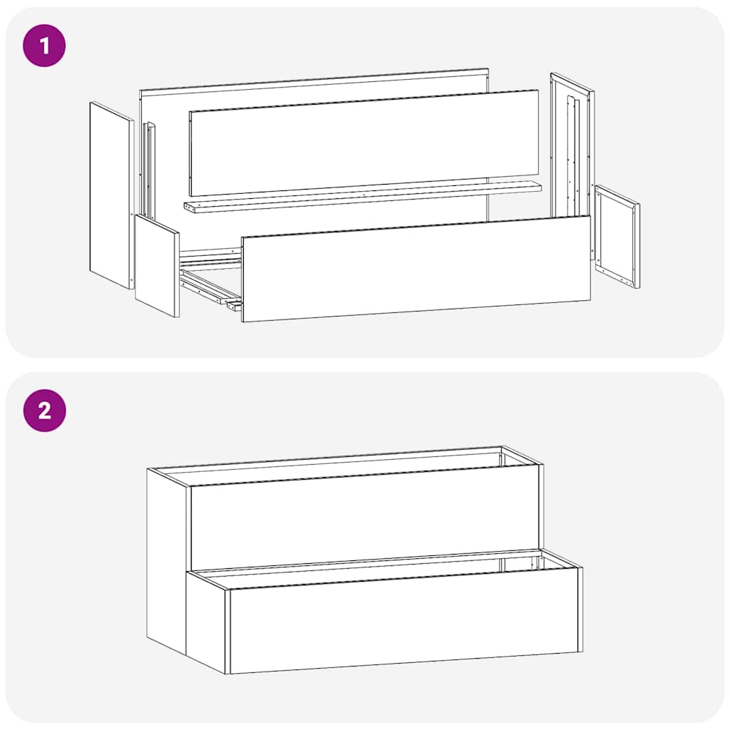 Γλάστρα Κήπου Σκ rusty 100 x 60 x 45 εκ - Pakobazaar