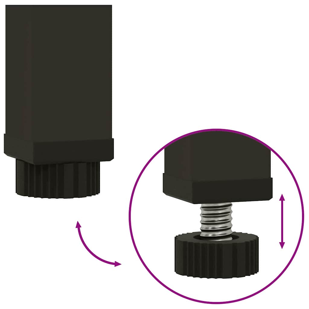 Υψωμένη Γλάστρα Κήπου Ασημί 100 x 26 x 82 εκ