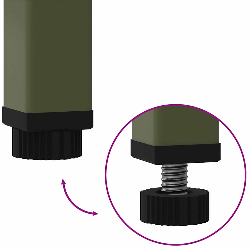 Υψωμένη Γλάστρα Κήπου Λαδί 60 x 26 x 45 εκ Ατσάλι - Pakobazaar
