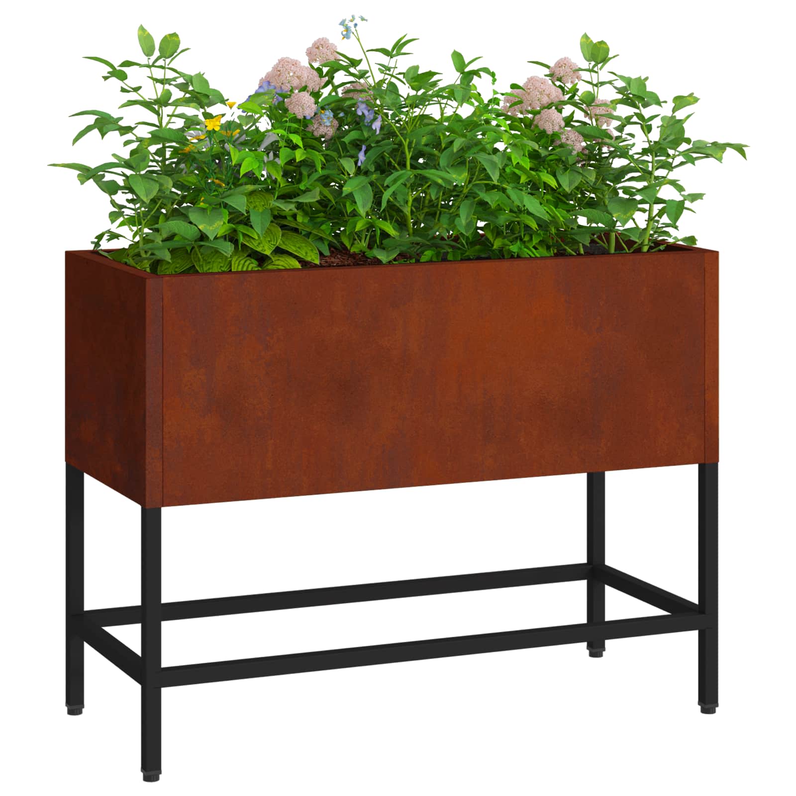 Υψωμένη Γλάστρα Κήπου Σκ rusty 60 x 26 x 45 εκ - Pakobazaar