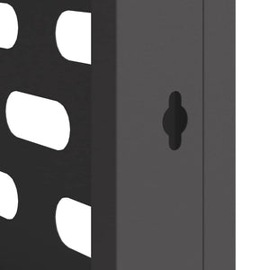 Κάλυμμα κλιματιστικού Μαύρο 90 x 40 x 60 εκ Ατσάλι - Pakobazaar