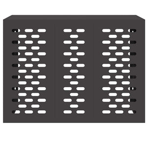 Κάλυμμα κλιματιστικού Μαύρο 110 x 50 x 80 cm Ατσάλι - Pakobazaar
