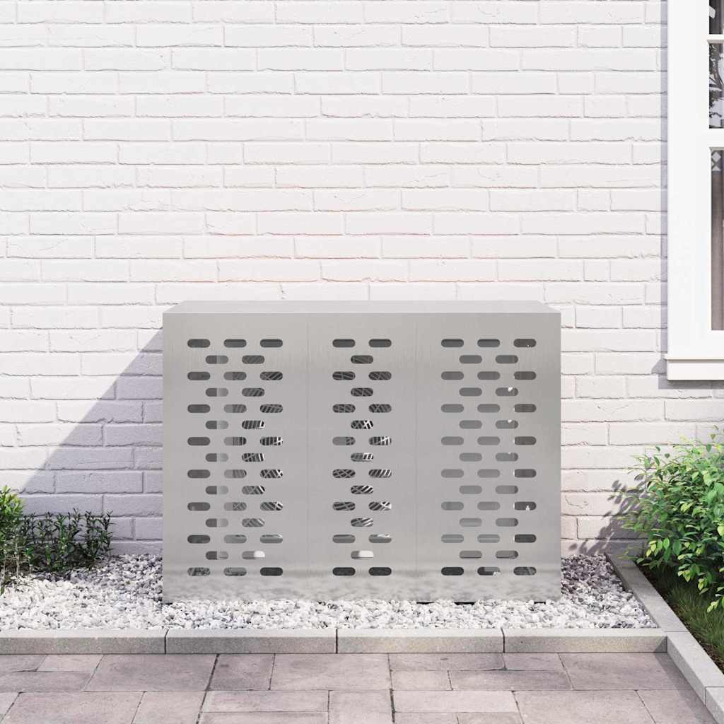 Κάλυμμα κλιματιστικού Ασημί 110 x 50 x 80 cm Ανοξείδωτο ατσάλι