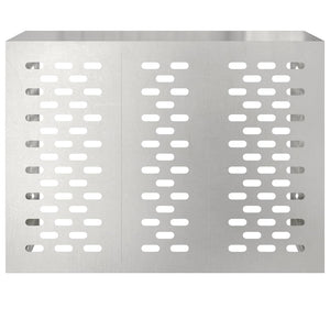 Κάλυμμα κλιματιστικού Ασημί 110 x 50 x 80 cm Ανοξείδωτο ατσάλι - Pakobazaar