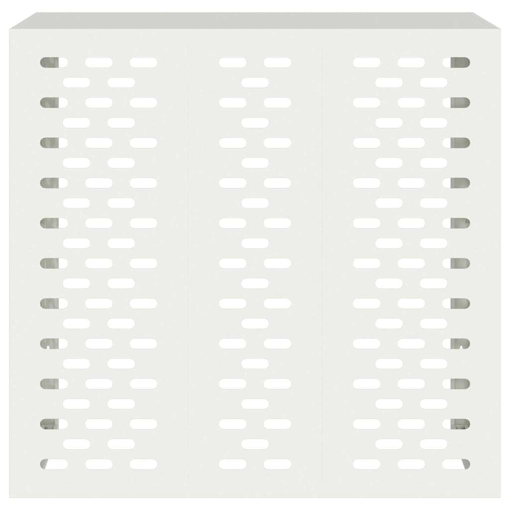 Κάλυμμα κλιματιστικού Λευκό 110 x 50 x 105 εκ Ατσάλι - Pakobazaar