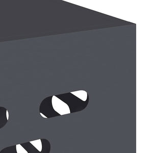 Κάλυμμα κλιματιστικού Ανθρακί 110 x 50 x 105 εκ Ατσάλι - Pakobazaar