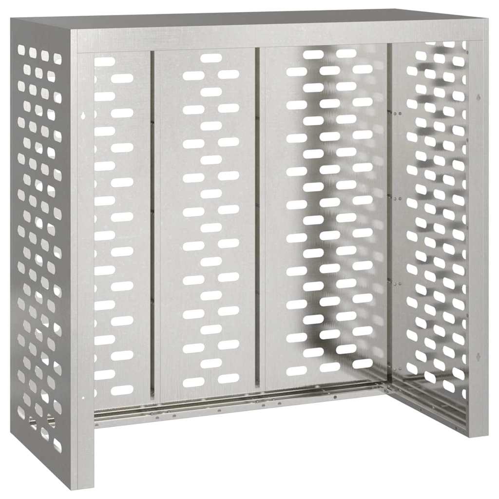 Κάλυμμα κλιματιστικού Ασημί 110 x 50 x 105 εκ Ανοξείδωτο ατσάλι - Pakobazaar