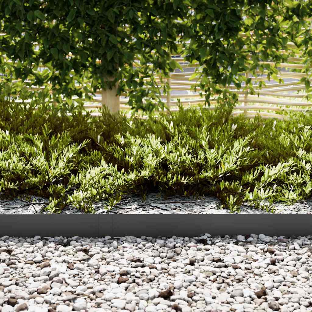 Περίγραμμα γκαζόν 30 pcs Μαύρο 100 x 0.05 x 20 εκ