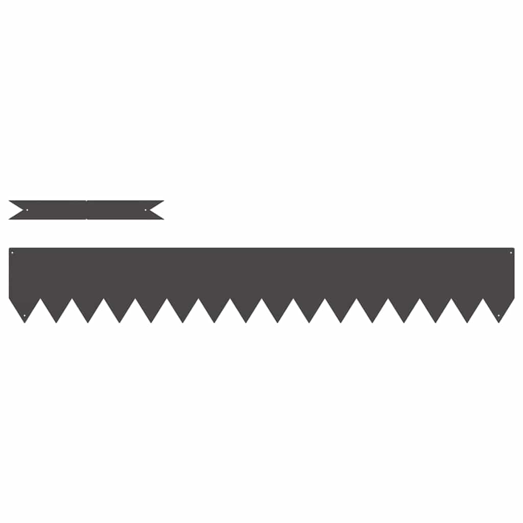 Περίγραμμα γκαζόν 30 pcs Μαύρο 100 x 0.05 x 20 εκ