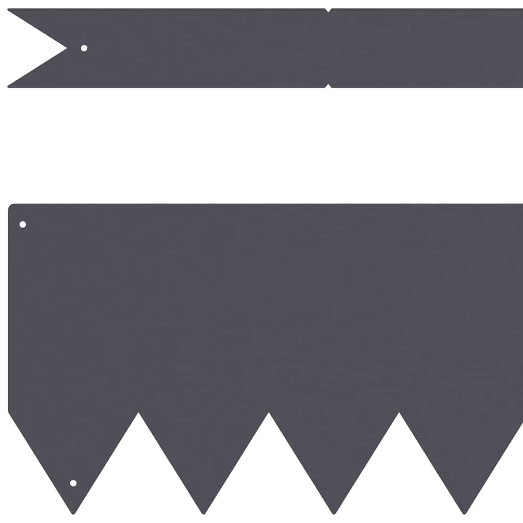 Περίγραμμα γκαζόν 30 pcs Ανθρακί 100 x 0.05 x 20 εκ