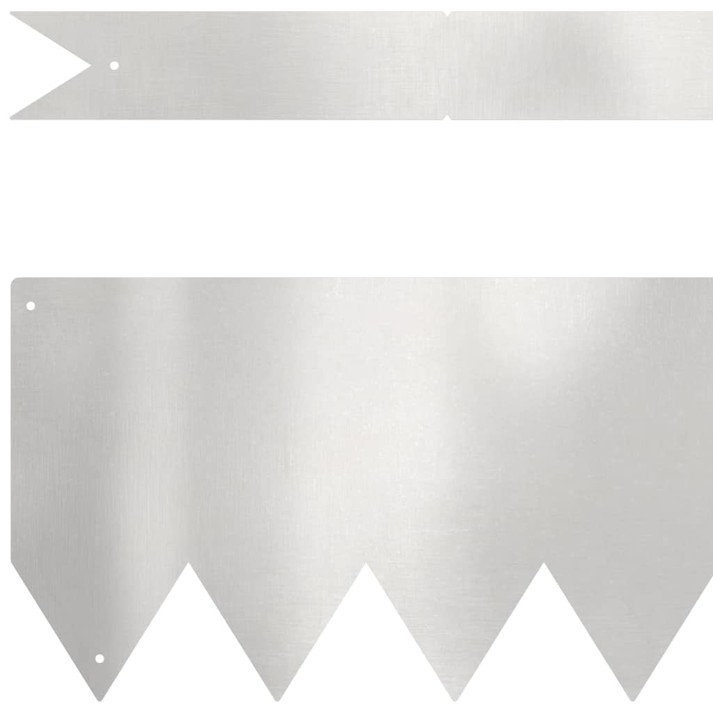 Περίγραμμα γκαζόν 10 pcs Ασημί 100 x 0,05 x 15 εκ