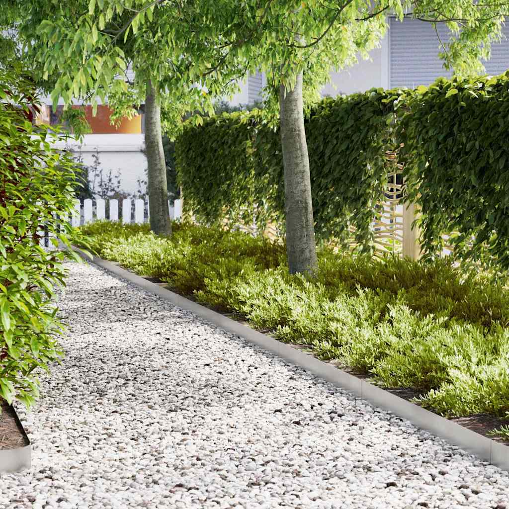 Περίγραμμα γκαζόν 30 pcs Ασημί 100 x 0.05 x 20 εκ