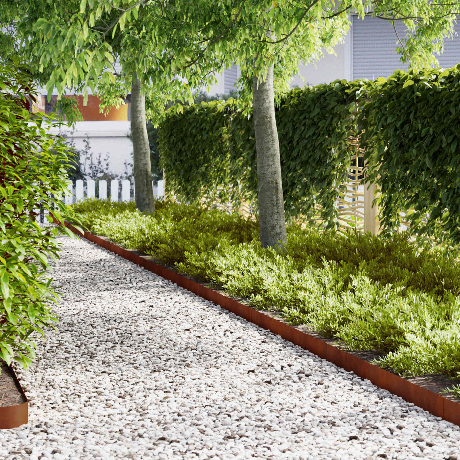 Περίγραμμα γκαζόν 30 pcs Καφέ 100 x 0.05 x 20 εκ - Pakobazaar