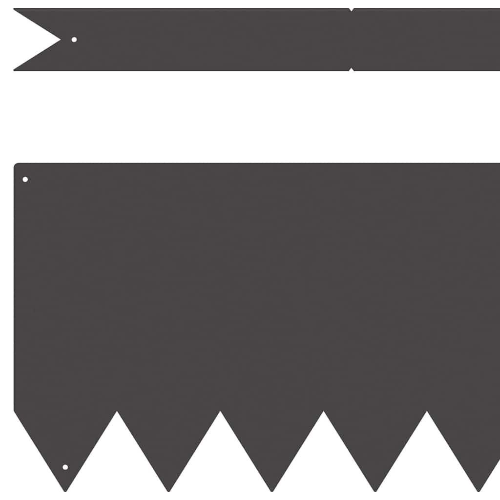 Περίγραμμα γκαζόν 20 pcs Μαύρο 100 x 0.05 x 20 εκ