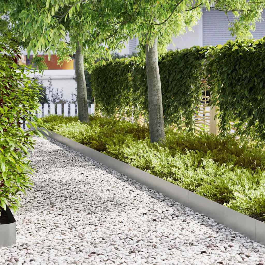 Περίγραμμα γκαζόν 30 pcs Ασημί 100 x 0.05 x 20 εκ