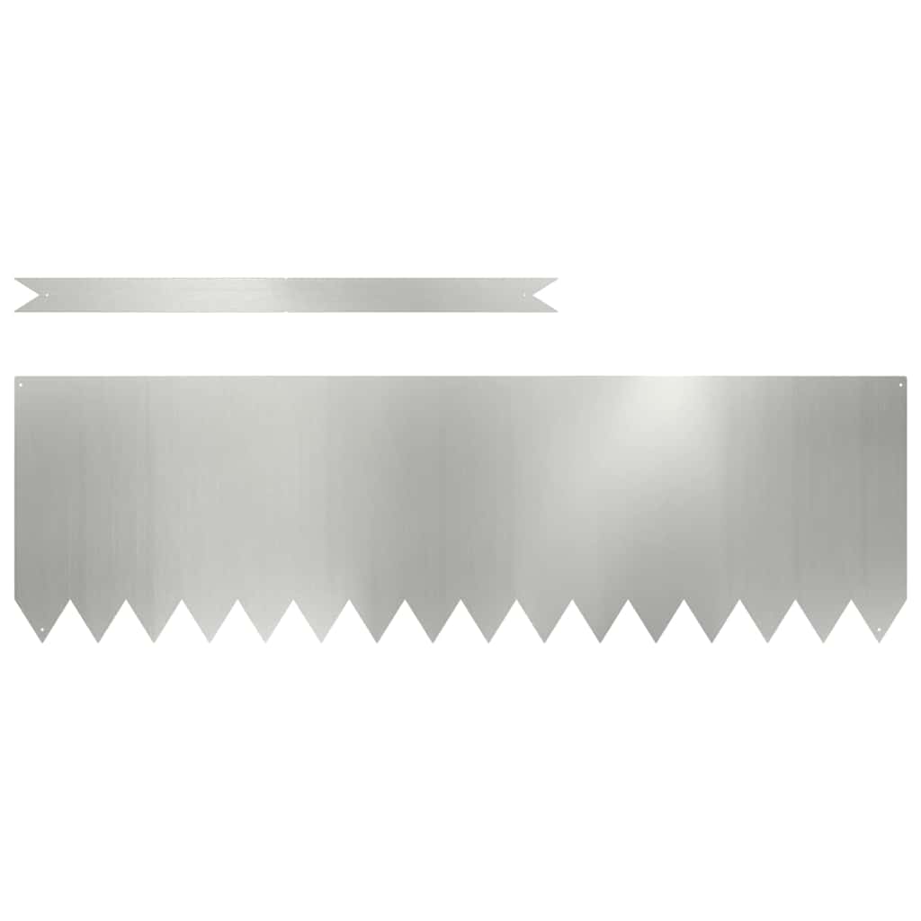 Περίγραμμα γκαζόν 10 pcs Ασημί 100 x 0.05 x 20 εκ - Pakobazaar
