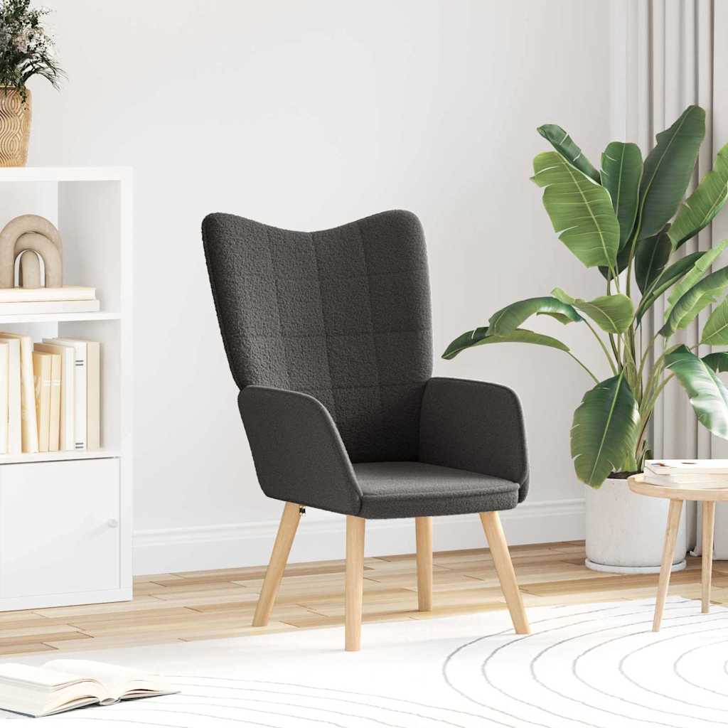 Πολυθρόνα Σκούρο Γκρι 62 x 67 x 95,5 εκ Υφάσματος Sherpa - Pakobazaar