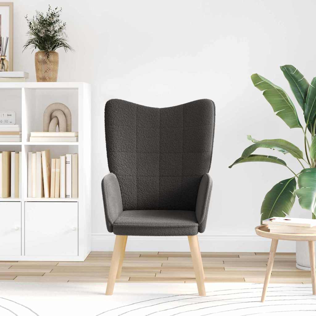 Πολυθρόνα Σκούρο Γκρι 62 x 67 x 95,5 εκ Υφάσματος Sherpa - Pakobazaar