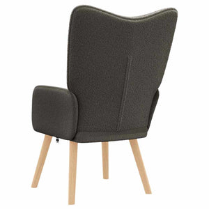 Πολυθρόνα Σκούρο Γκρι 62 x 67 x 95,5 εκ Υφάσματος Sherpa - Pakobazaar
