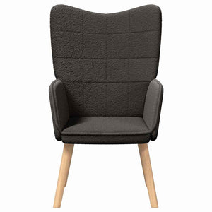 Πολυθρόνα Σκούρο Γκρι 62 x 67 x 95,5 εκ Υφάσματος Sherpa - Pakobazaar