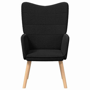 Πολυθρόνα Μαύρο 62 x 67 x 95,5 εκ Υφάσματος Sherpa