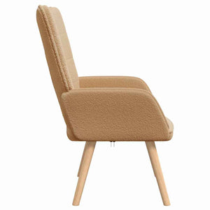 Πολυθρόνα Μπεζ 62 x 67 x 95,5 εκ Υφάσματος Sherpa - Pakobazaar