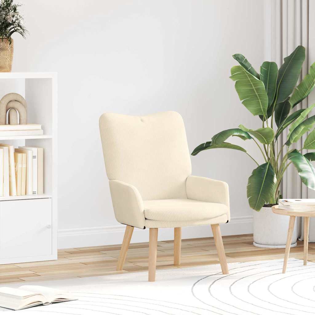 Πολυθρόνα Κρεμ 63 x 67 x 94 εκ. ύφασμα