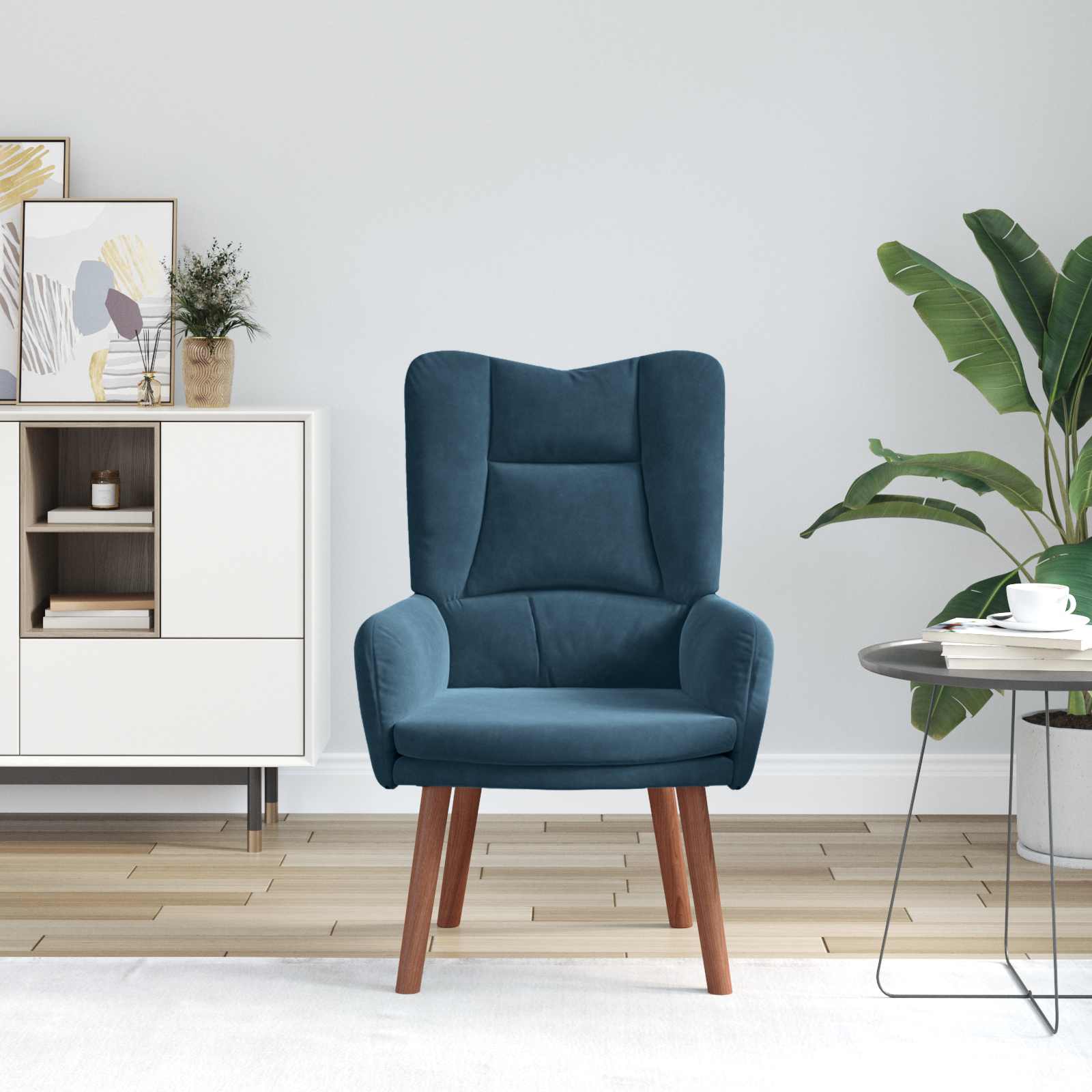 Πολυθρόνα Μπλε 63 x 67 x 94 εκ. Βελούδο - Pakobazaar