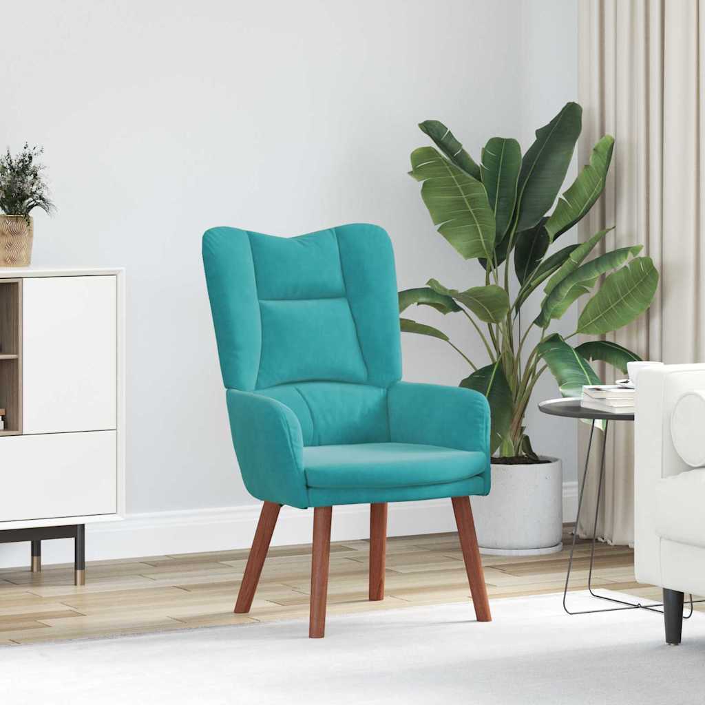 Πολυθρόνα Τιρκουάζ 63 x 67 x 94 εκ. Βελούδο - Pakobazaar