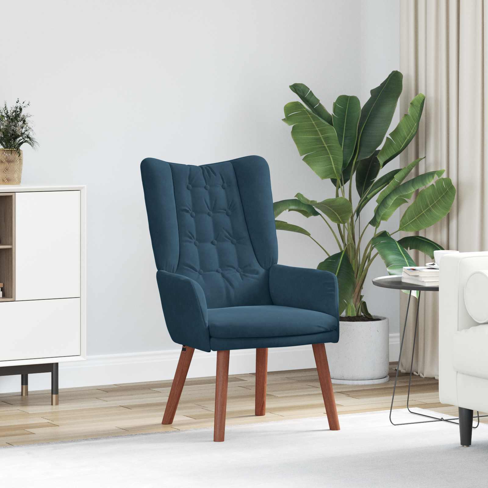 Πολυθρόνα Μπλε 63 x 67 x 94 εκ. Βελούδο - Pakobazaar