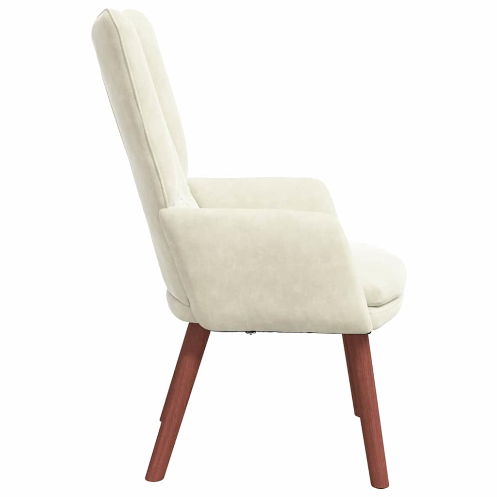 Πολυθρόνα Κρεμ 63 x 67 x 94 εκ. Βελούδο - Pakobazaar