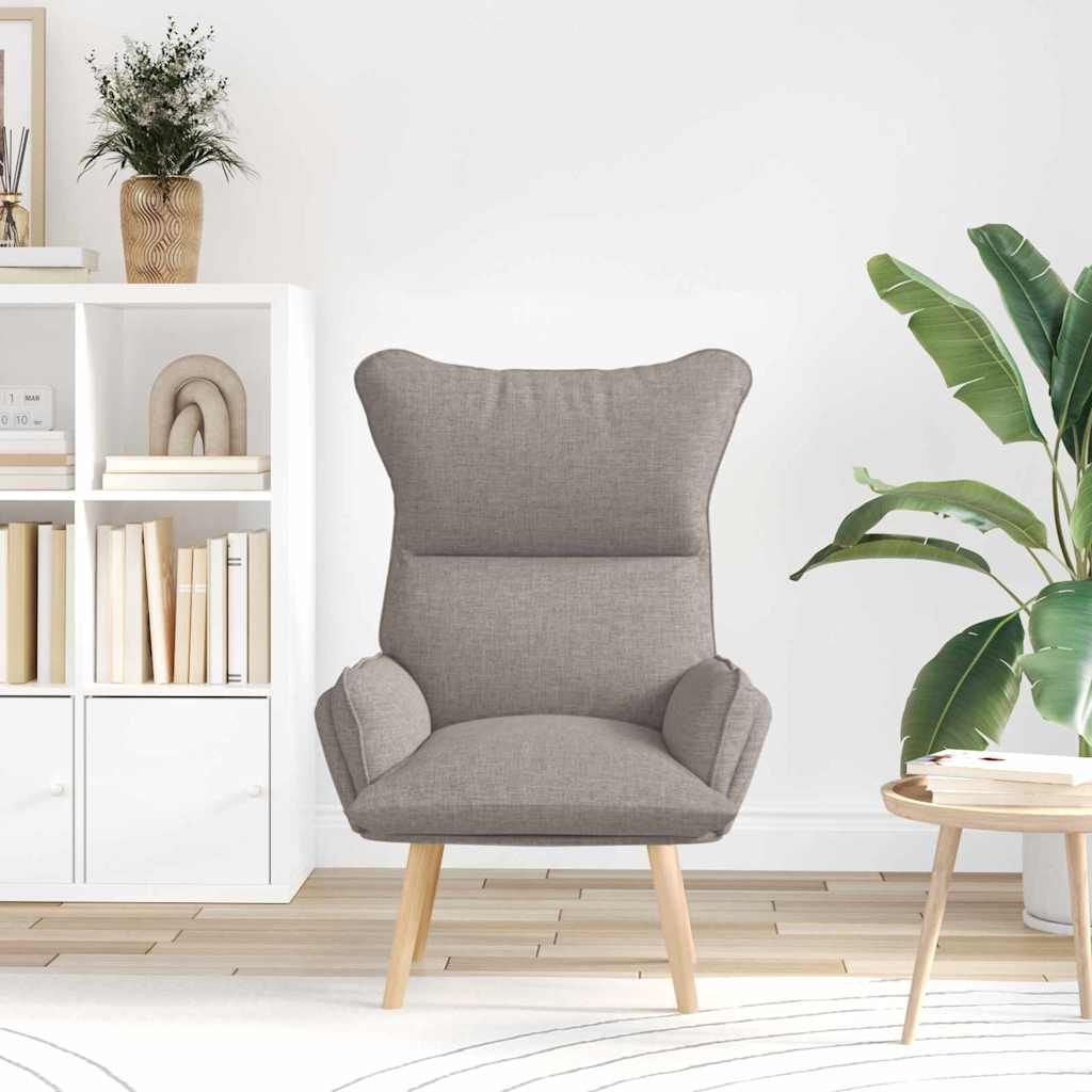 Πολυθρόνα Taupe 69 x 74 x 93 εκ. Ύφασμα και Κόντρα Πλακέ - Pakobazaar
