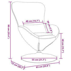 Κάθισμα-αυγό Κόκκινο 63 x 73 x 90 εκ ύφασμα