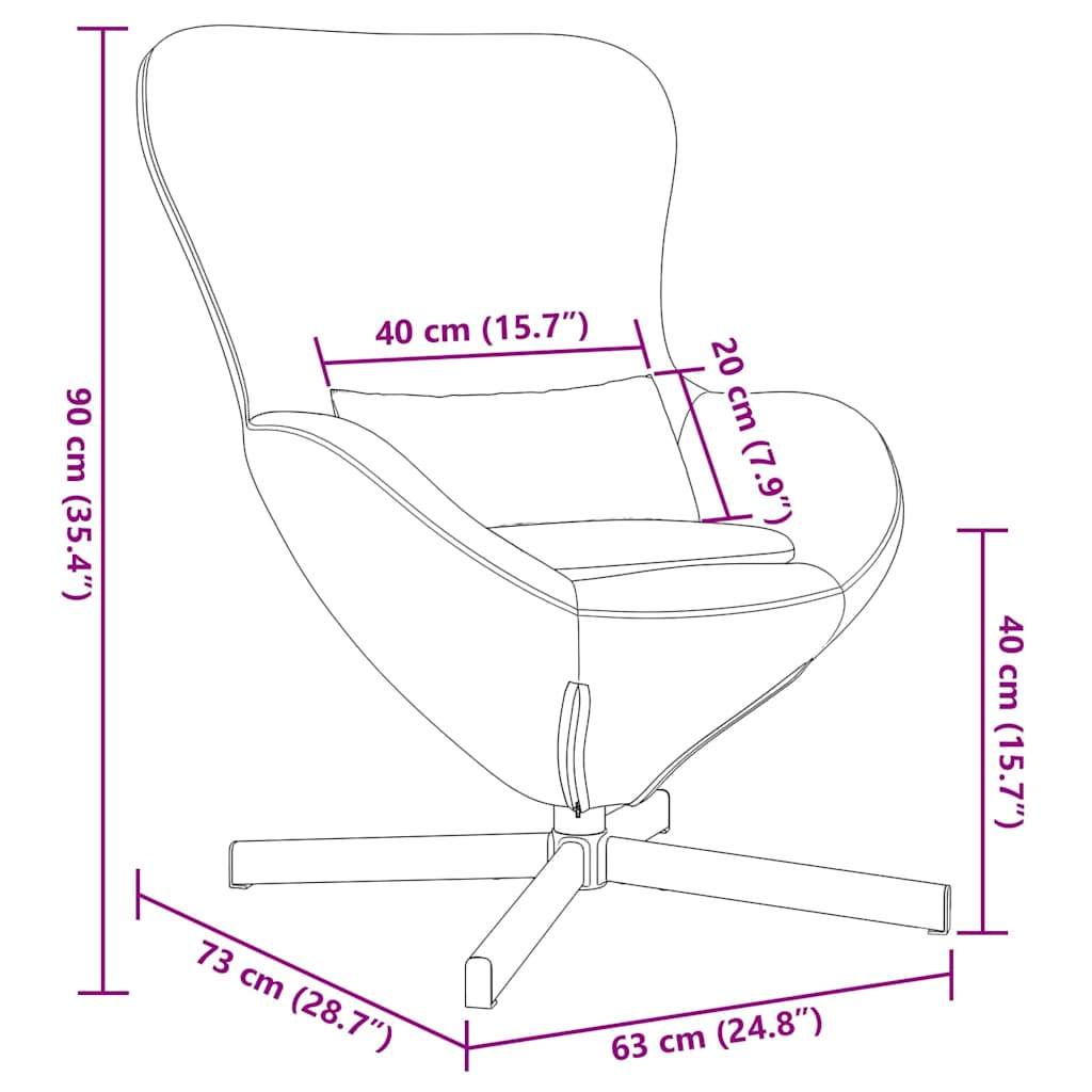 Κάθισμα-αυγό Σκούρο Πράσινο 63 x 73 x 90 εκ Βελούδο - Pakobazaar