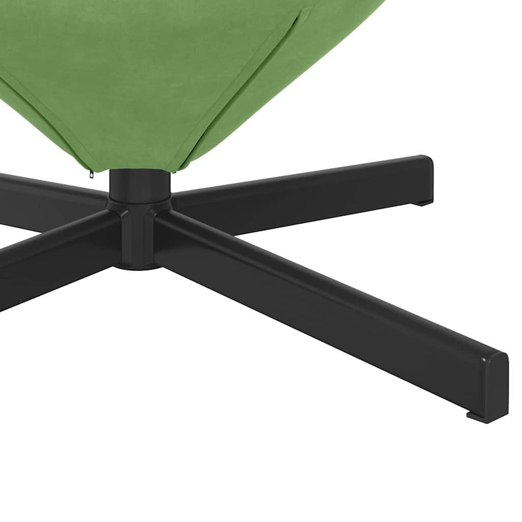 Κάθισμα-αυγό Ανοιχτό Πράσινο 63 x 73 x 90 εκ Βελούδο