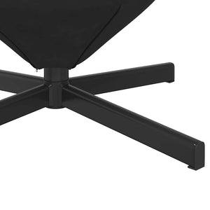 Κάθισμα-αυγό Μαύρο 63 x 73 x 90 εκ Βελούδο