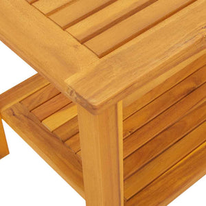 Τραπεζάκι Πλευράς Καφέ 70 x 40 x 45 εκ. Στερεό Ξύλο Ακακίας - Pakobazaar