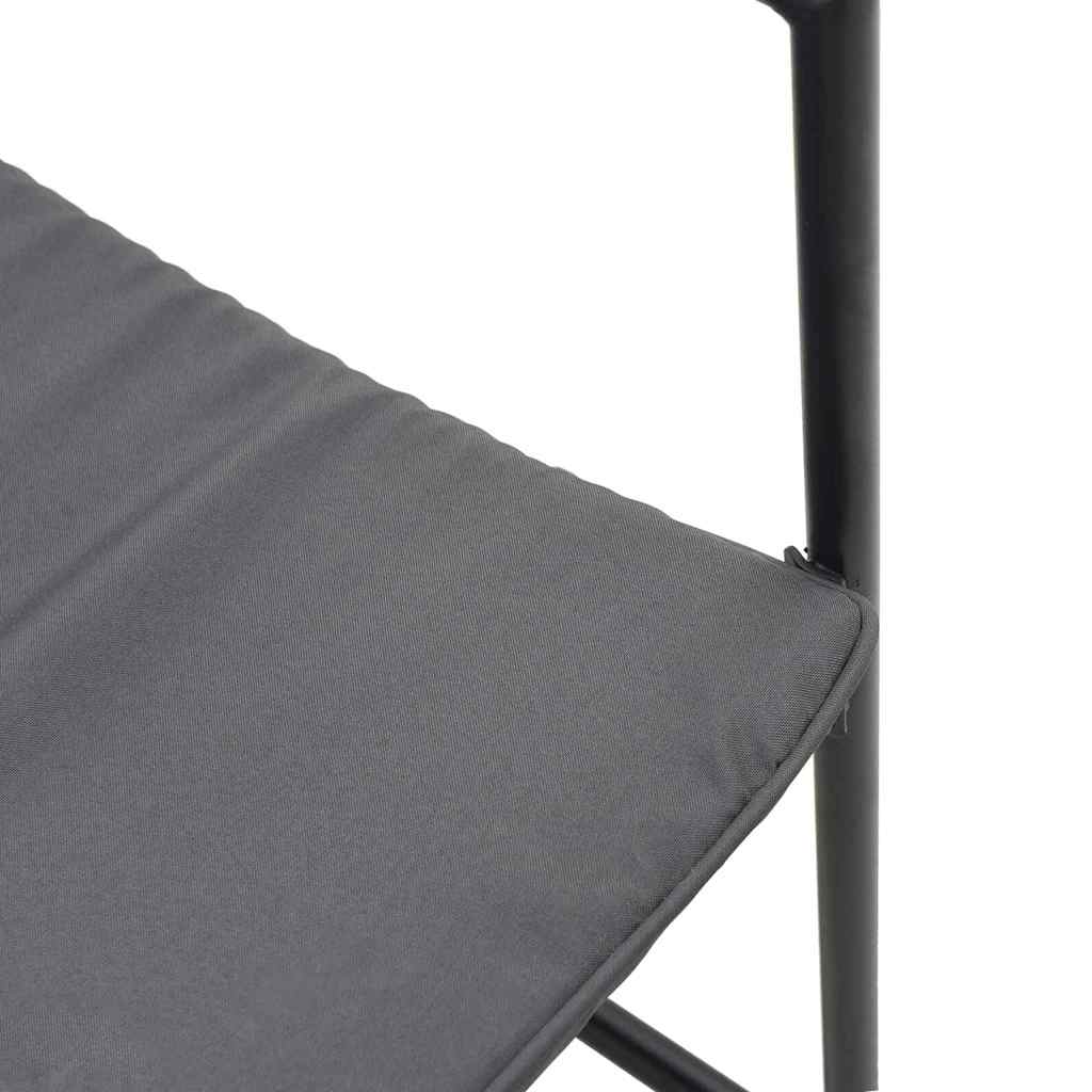Καρέκλα με μαξιλάρι 4 pcs Μαύρο και Ανθρακί Textilene
