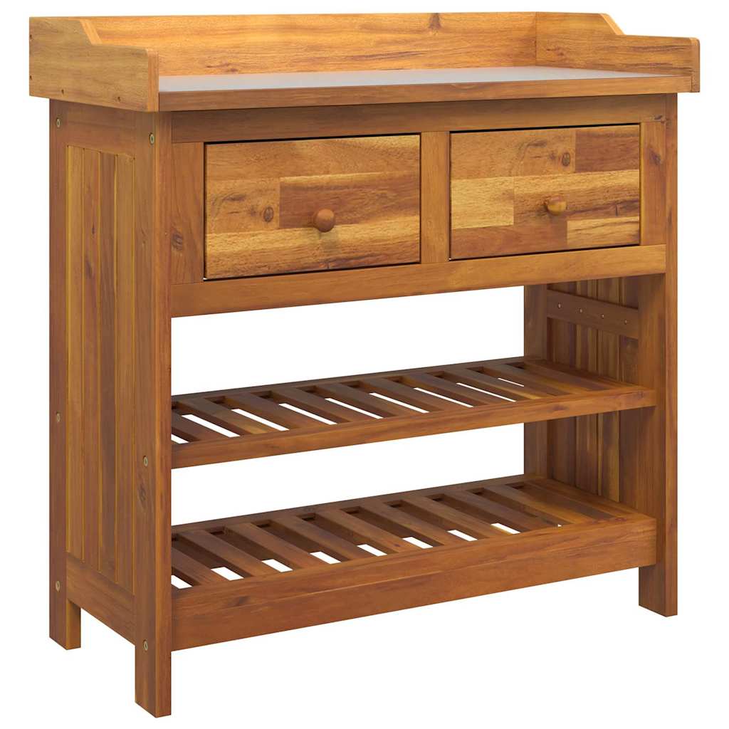 Ντουλάπι Κήπου Φυσικό 78 x 36,5 x 78cm Στερεό Ξύλο Ακακίας
