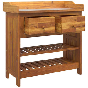 Ντουλάπι Κήπου Φυσικό 78 x 36,5 x 78cm Στερεό Ξύλο Ακακίας - Pakobazaar