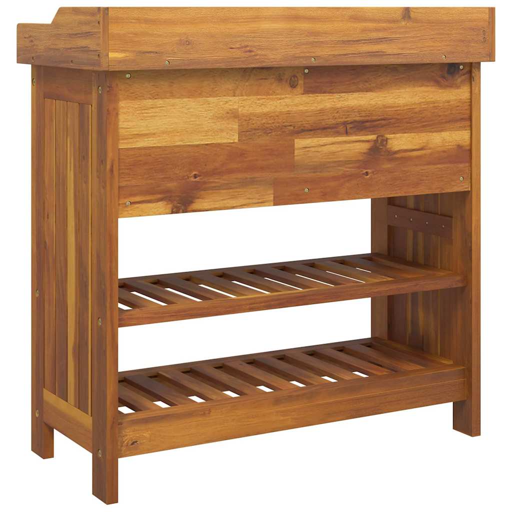 Ντουλάπι Κήπου Φυσικό 78 x 36,5 x 78cm Στερεό Ξύλο Ακακίας