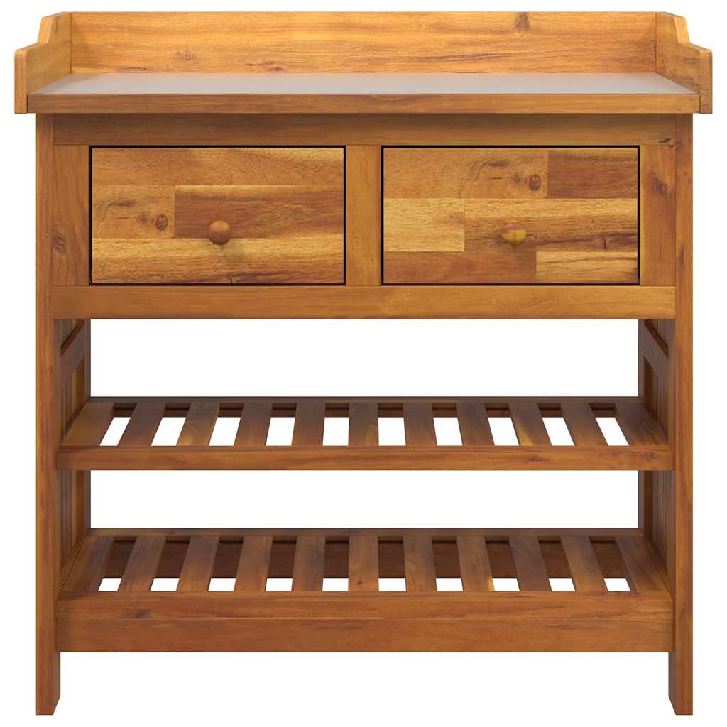 Ντουλάπι Κήπου Φυσικό 78 x 36,5 x 78cm Στερεό Ξύλο Ακακίας
