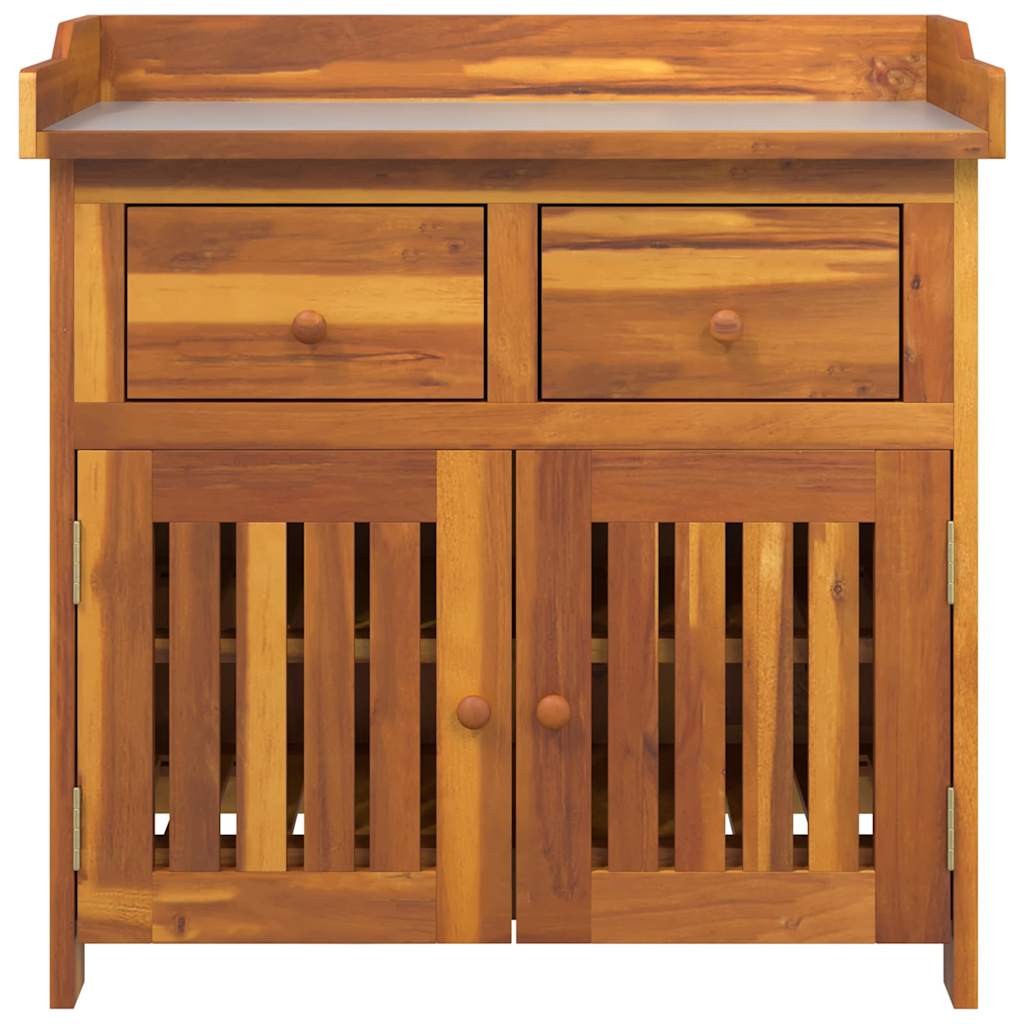 Ντουλάπι Κήπου Φυσικό 78 x 36,5 x 78cm Στερεό Ξύλο Ακακίας - Pakobazaar