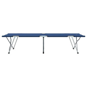 Αναδιπλούμενο Κρεβάτι Κάμπινγκ Μπλε 194 x 62,5 x 42,5 εκ