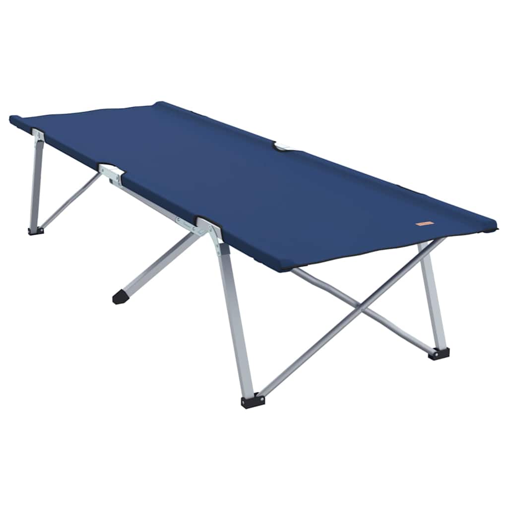 Αναδιπλούμενο Κρεβάτι Κάμπινγκ 2 pcs Μπλε 194 x 62,5 x 42,5 εκ