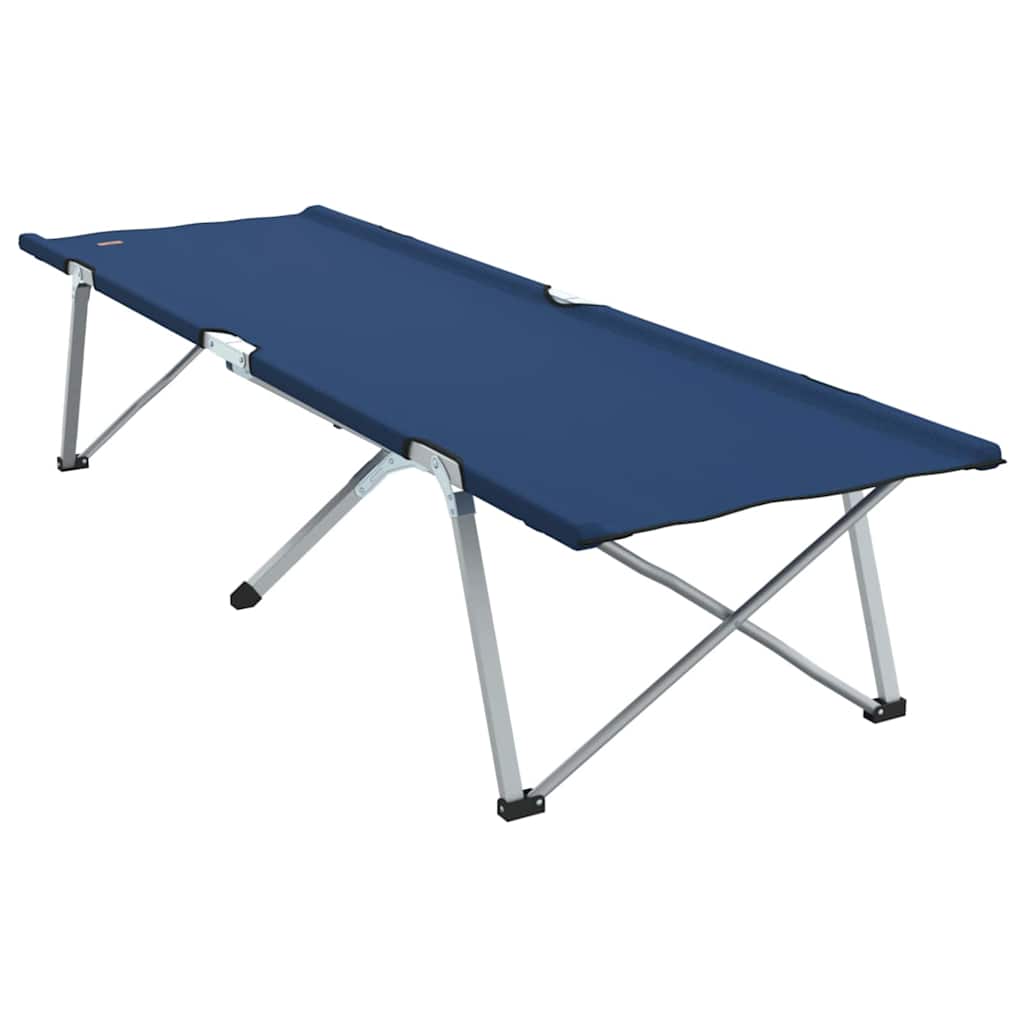 Αναδιπλούμενο Κρεβάτι Κάμπινγκ 2 pcs Μπλε 194 x 62,5 x 42,5 εκ