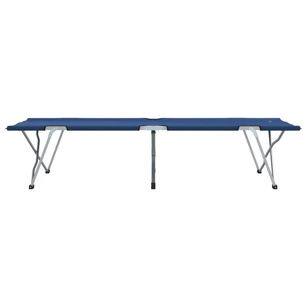 Αναδιπλούμενο Κρεβάτι Κάμπινγκ 2 pcs Μπλε 194 x 62,5 x 42,5 εκ
